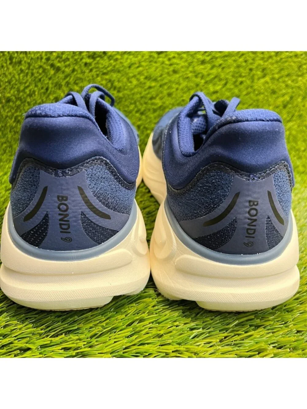 Hoka One One Bondi 9 Mens Size 13 Blue Athletic Running Walking Shoes Sneakers